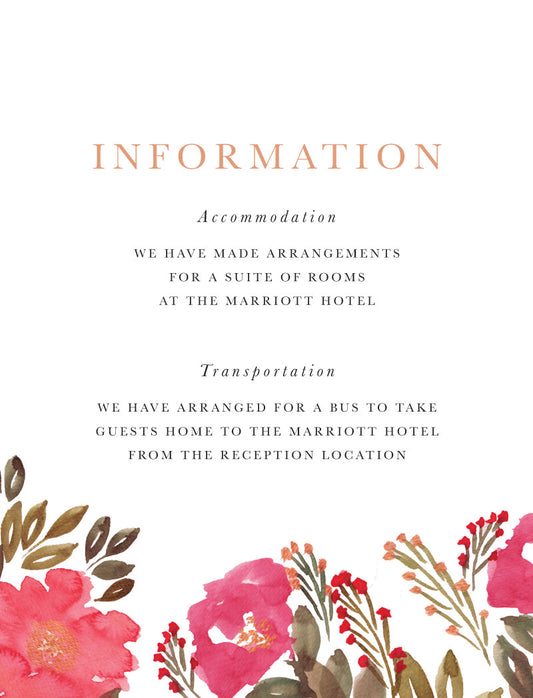 Violet Fall Information Card by Ramoncita R.