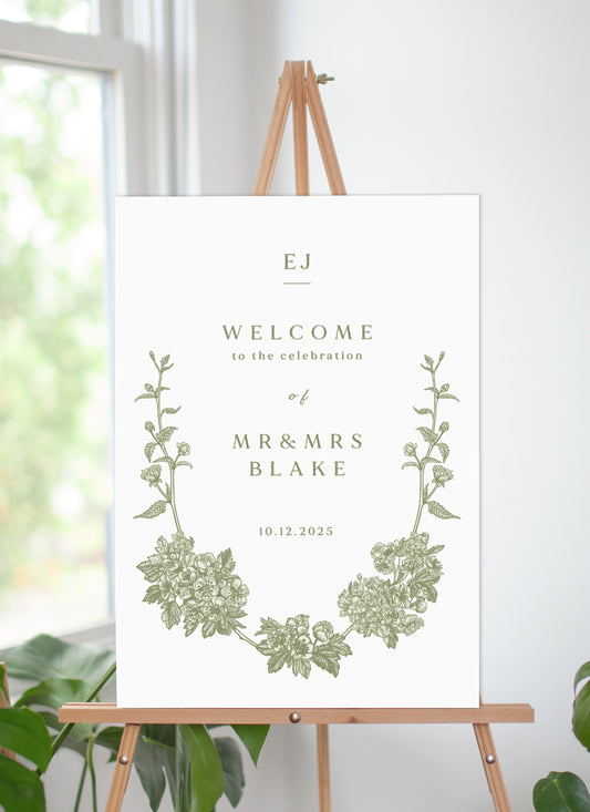 Visco Garden Wedding Sign by Inggrid H.