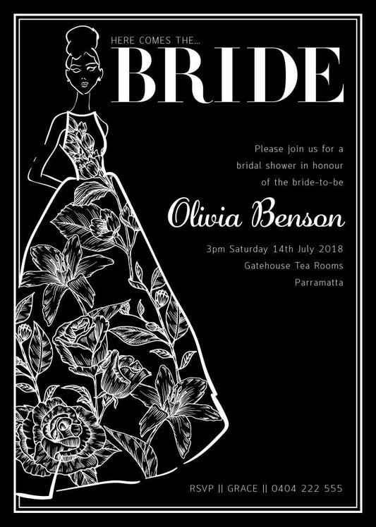 Vogue BrideBridal Shower Invitation by Lang M.