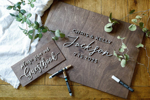 Chris + Kelly Wedding Guest Book Sign