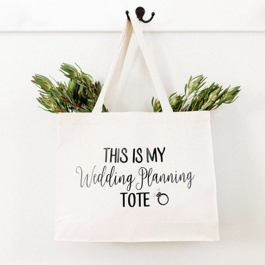 "Wedding Planning Tote" Canvas Tote Bag