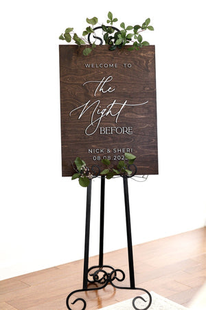 Nick + Sheri Wedding Welcome Sign