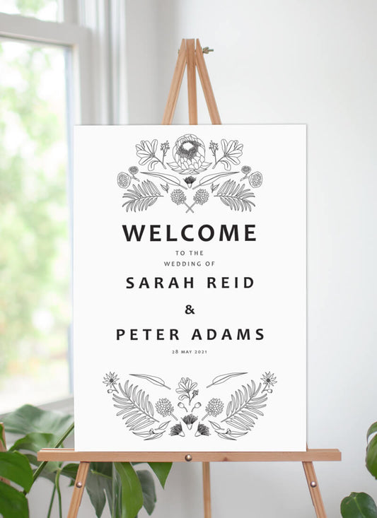 Australian Native Colour In Wedding Sign by Tameka W.