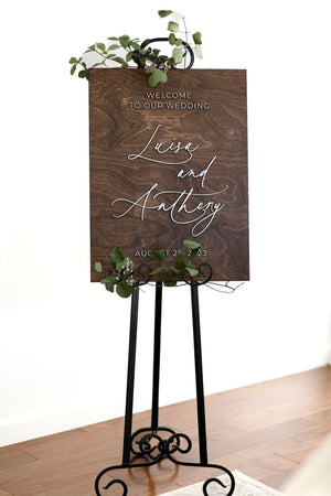 Luisa & Anthony Welcome Wedding Sign