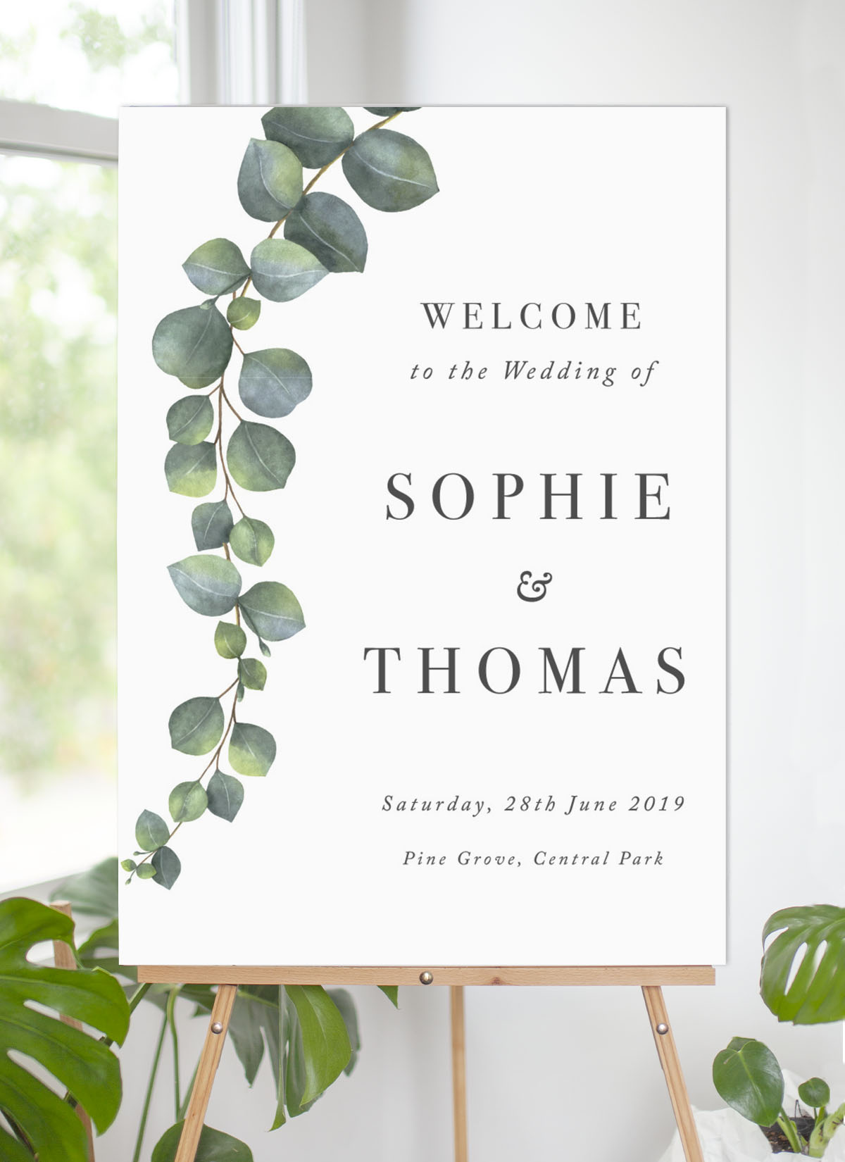 Eucalyptus Wedding Sign by Jamie L.
