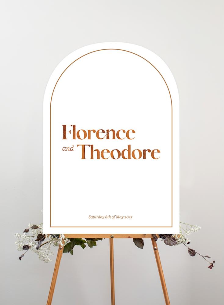 Flow Wedding Sign by Haley J.