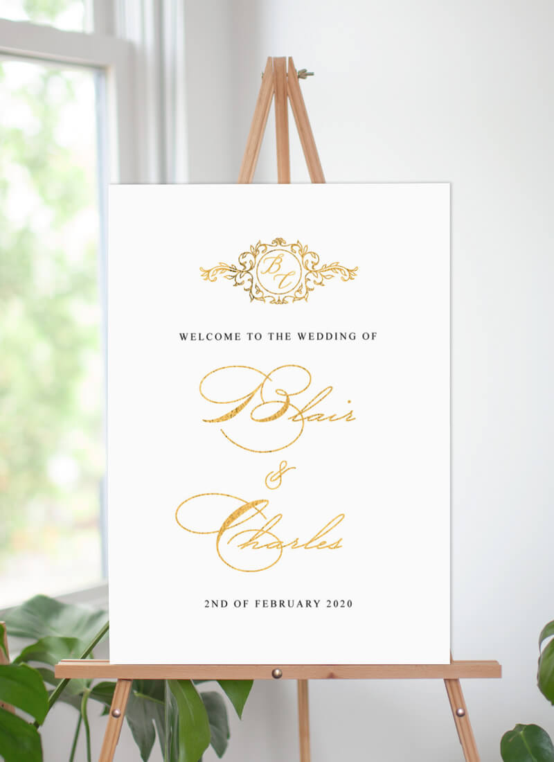 Lucullan Wedding Sign by Stella M.