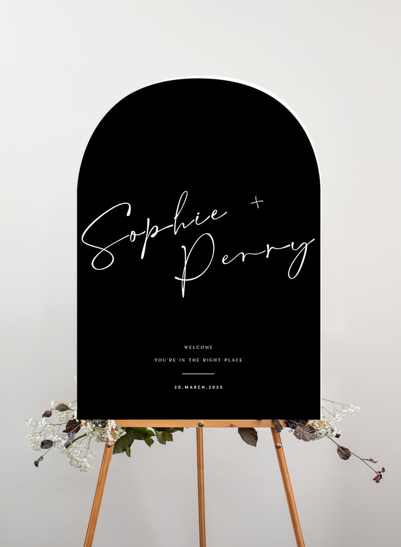 Harmony Wedding Sign by Shab M.