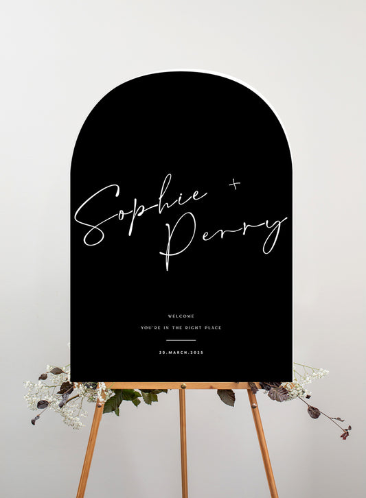 Harmony Wedding Sign by Shab M.