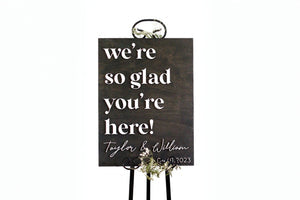 Taylor & William Wedding Welcome Sign