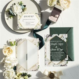 Clear Acrylic Wedding Table Sign - Welcome to Our Wedding