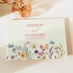 Wildflower Wild Flower Floral Garden Wedding Guest Book