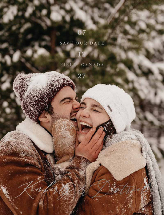 Winterwald Save The Date Cards by Yunita Y.