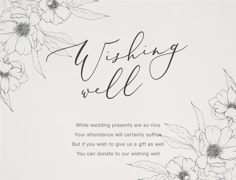 Graphite Blooms Wishing Well by Nicole C.