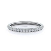 Diamond Basket Pave Wedding Band