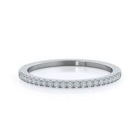Pave Halo Diamond Wedding Band