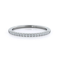 Paved Halo Diamond Wedding Band