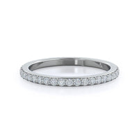 Three Stone Tapered Baguette Diamond Wedding Band