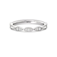 Petal Diamond Wedding Band