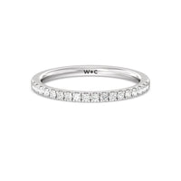 Petite Pave Hidden Halo Diamond Wedding Band