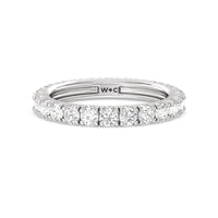 Four-Claw Diamond Eternity Ring (E+ VS+)