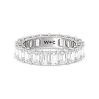 Emerald Cut Diamond Eternity Ring Size 5