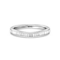 Elegant Channel Set Baguette Diamond Wedding Band
