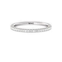 Marquise Hidden Halo Diamond Wedding Band