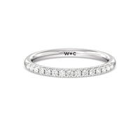 Classic Four Prong Petite Comfort Fit Solitaire Diamond Wedding Band