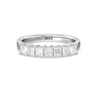 Seven Stone Princess Cut Diamond Ring