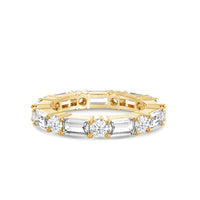 Geometric Sequence Diamond Eternity Ring Size 6.5