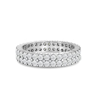 Double Row Diamond Eternity Ring