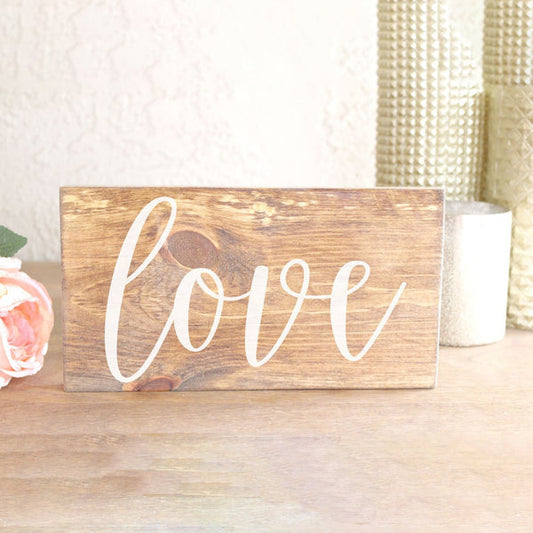 Wooden Love Sign