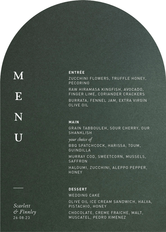 WoodlandMenu Cards by Amelia S.