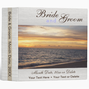 Your PHOTO and TEXT Wedding Photo Album Binder